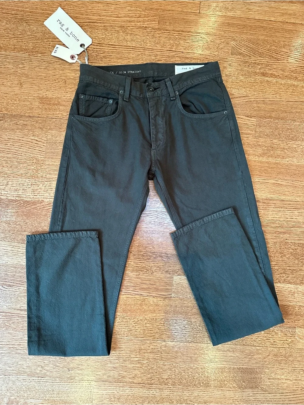 Rag & Bone RB15X Slim Straight Fatigue Canvas Pants 31 NWT Tailored Workwear